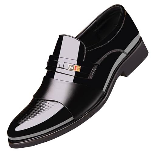 Chaussure Homme Cuir à Bout Pointu Business Casual Chaussures De Ville Homme À Lacets Chaussures...