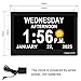TROCOTN Dementia Clocks, Large Display Calendar Alarm Clock with Auto DST for Seniors, 5 Display Modes Large Font Digital Clock with Custom Alarms Day Date Clocks. (10 Inch Black)