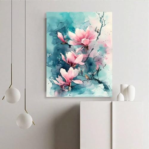 Affiche esthétique fleurs pivoine rose et tableau décoration murale