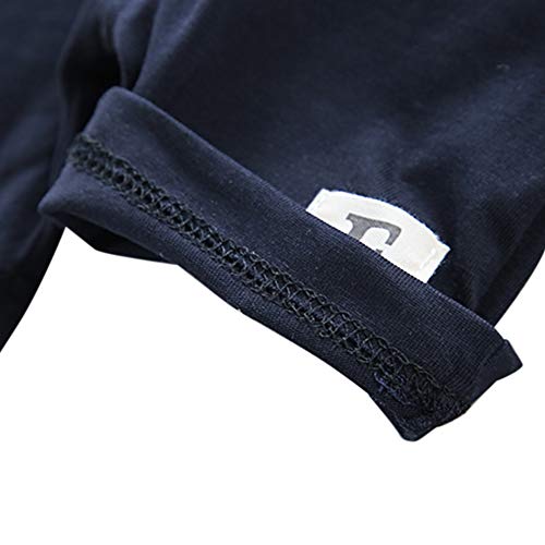 Conjunto de 2 peças de roupas infantis para meninos com estampa de folhas + shorts para bebês e verã