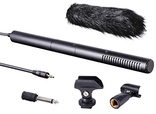 Movo VXR40-II Supercardioid Video Shotgun Microphone for DSLR Cameras and Recorders - Compact
