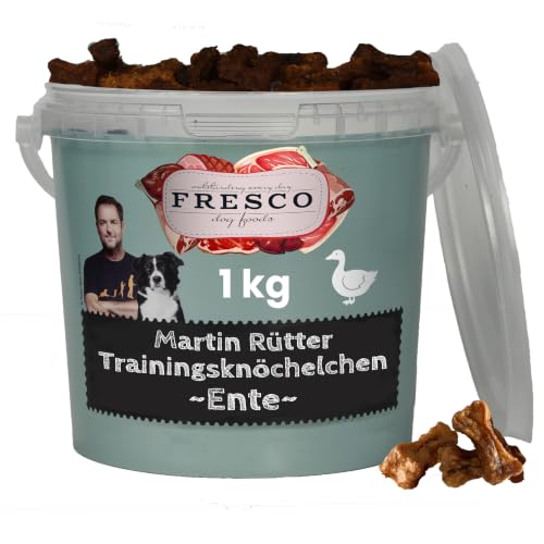 FRESCO Dog Martin Rütter Trainingsknöchelchen Ente 1kg | Hundeleckerli