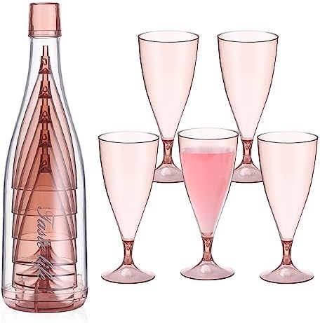 Ecooe Weingläser Kunststoff 200ml - 2 Stück Mit Box, Für Outdoor, Camping, Picknick