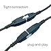 Standing Desk Connection Cable 6-Pin Male to Female Black 2M/6.5FT Power Cord for Smart Desk Lifting Desk Push Rod Motor,Lifting Column to Controller Connection