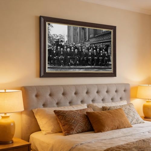 Impression sur toile de la conférence de Solvay 1927 pour habiller un mur de bureau vide