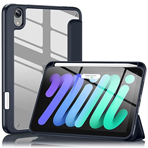 �yMaledan�z �Ή�iPad Mini7 �P�[�X 2024 - �Ή�iPad mini A17Pro �P�[�X 8.3�C���` �y�� �ϏՌ� �y���V�����[ ���C�����X�[�d�@�\ TPU�f�� �V���N��G�� �I�[�g�X���[�v/�E�F�C�N�@�\ �O�܂� �X�^���h �Ή�