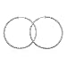 Medium 1.5" Round Silvertone Hoop Fashion CLIP-ON Earrings
