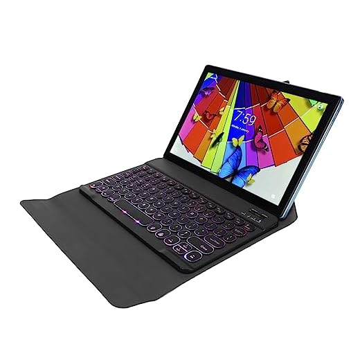 Tablet PC, Câmera Dupla 3 Slots de Cartão 8 GB de RAM 128 GB de ROM Office Tablet para Escola (Azul)