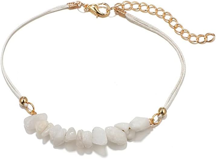 Jeauseul String Bracelet Handmade Braided Rope Charms Surfer Bracelet for Teen Girls Women Bracelets Crystal Bead Bracelet with Clasp Jewelry Gifts : Clothing, Shoes & Jewelry