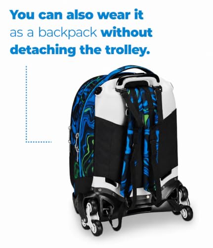 Mochila con función trolley escolar que cuida la espalda infantil 5