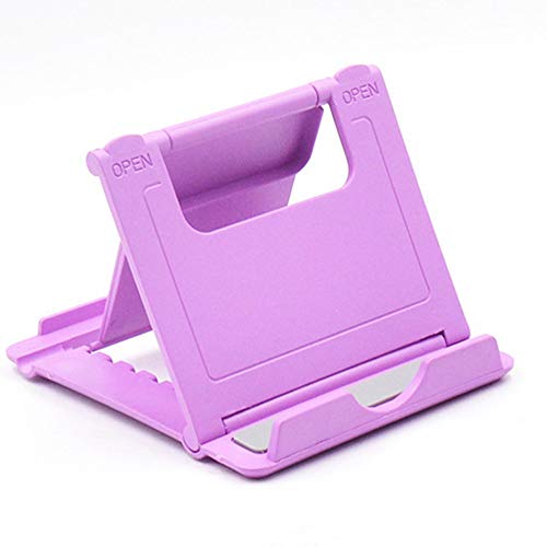 Preisvergleich Produktbild LovelysunshiDEany Portable Universal rutschfeste Telefonhalterung Creative Faltbare Desktop-Halterung Dock für Tablet-Handy-Ständer - Lila
