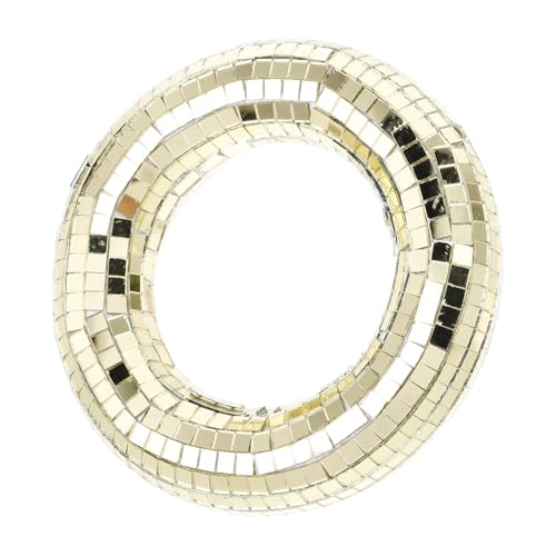 ibasenice Glass Christmas Tree Decorations Disco Ball Hanging Neon Party Supplies Decor Disco Mirror Ball Ornament