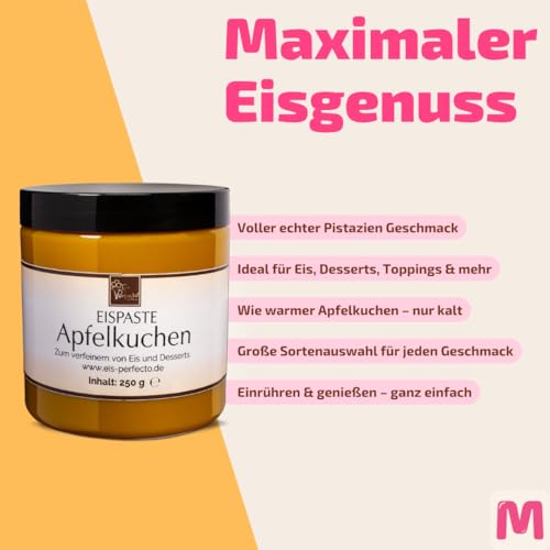 Apfelkuchen Eispaste │ MEGA GESCHMACK │ Pimpe deine Eis, Desserts, Getränke uvm. mit einem kulinarischen Geschmackshighlight auf│ Inhalt 250 g – Bild 4
