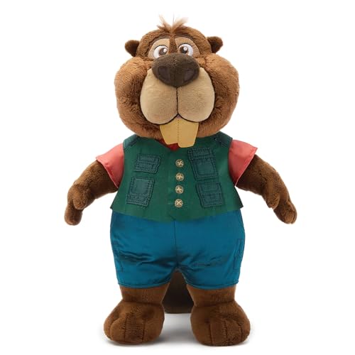 Disney Store Official Peluche Nibbles Maplestick, Zootopie, 32 cm, inspirée du Film Zootopie 2, Personnage de Castor avec Gilet d'aventure et Traits brodés,...