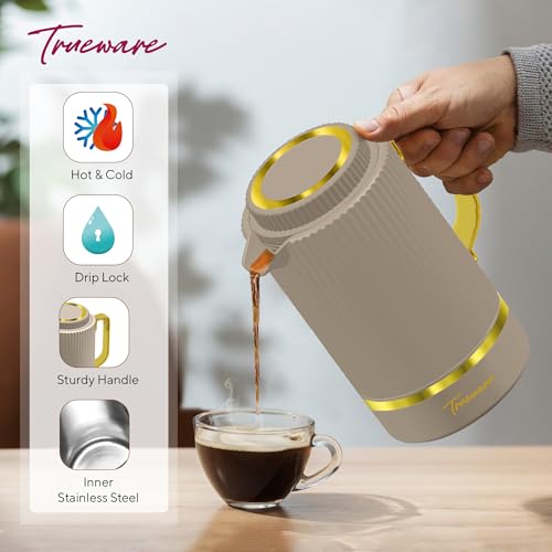 Image of Trueware Marvel 800 Insulated Flask - 750 Ml | PU Insulated Inner Stainless Steel Hot & Cold Flask, BPA Free, Leak Proof, Ideal for Tea, Coffee, Water, Hot Beverages