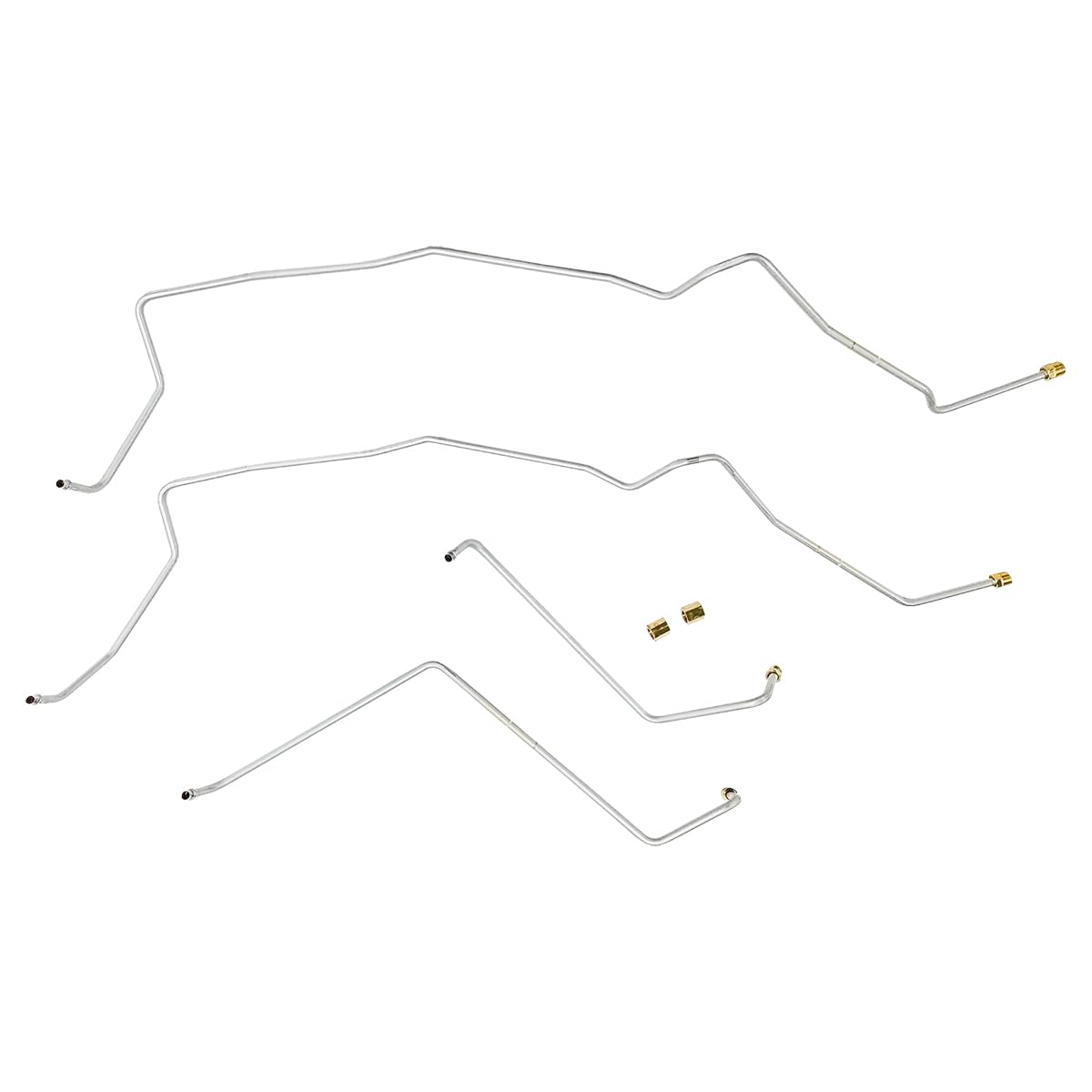 Inline Tube Compatible with 2002-09 Chevrolet/GMC Trailblazer/Envoy 3/8" Trans Cooler Lines 6pc, OE Steel