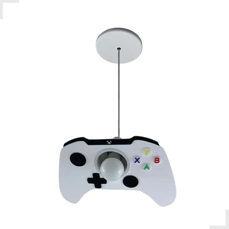 Luminária Pendente Controle Video Game Xbox Ps Gamer Menino