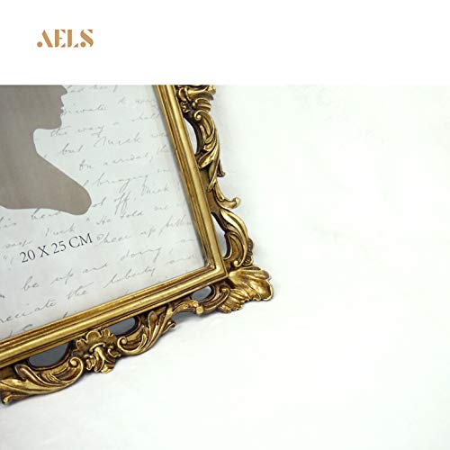 Aels 8X10 Inch Vintage Picture Frame, Elegant Antique Photo Frames With Glass Front, Photo Display, Tabletop Wall Hanging, Gift Ideas, Golden Bronze #TOP4