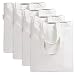 Canvas Bag by Dimayar 4pcs Washable Canvas Shopping Bag Resuable Grocery Bags Cloth Shopping White Bags Canvas Tote Bag Perfect for Crafting Decorating