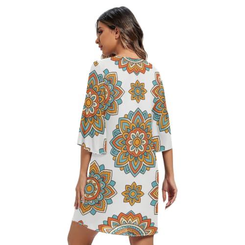 Robe trapèze mousseline légère pour silhouette sublimée sans complexe - 2