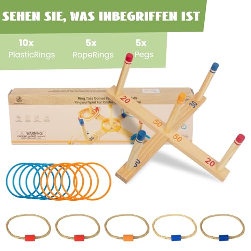 Jeu de Lancer d'Anneaux Activité Intérieure et Extérieure de Jardin - 3