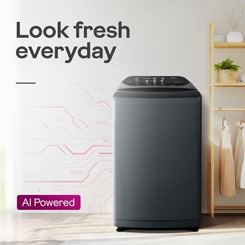 Godrej 8 Kg 5 Star Zero Pressure (0.02 MPa) Technology With Steel Drum Fully-Automatic Top Load Washing Machine (WTEON ADA 80 5.0 FEFN GLGR, Glacial Grey, With Soft Close Lid) - Image 5
