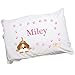Personalized Puppy Pink Pillowcase
