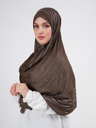 Modal Scarf/Hijab Shiny Headcover For Women With Sequin and Shimmer (Pack of 1)4
