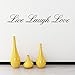 Produktbild Asenart Live Laugh Love Zitat Englische Wörter Wandtattoo Home Decor 10,2 x 55,9 cm