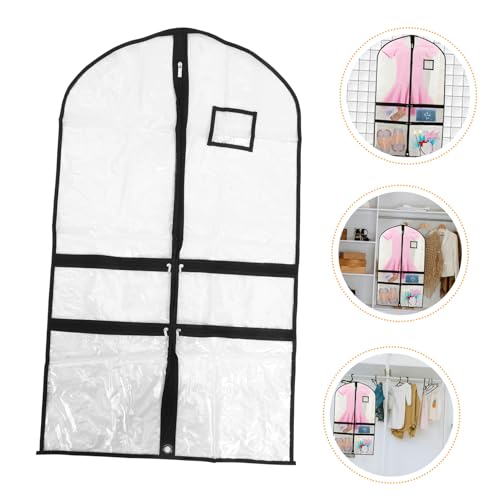 Happyyami Kids PVC Dance Costume Garment Bag Dustproof Hanging Clothes Cover for Dance Clothes for Girls Storage Travel and Performance2
