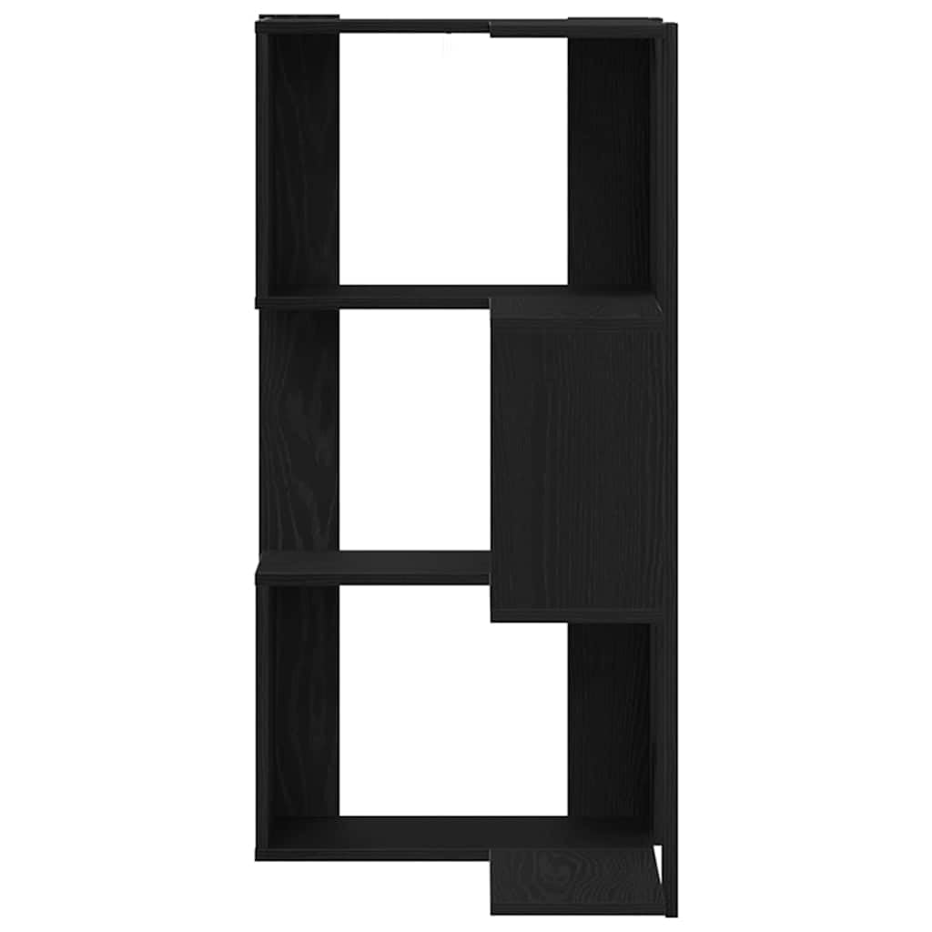 vidaXL Libreria Rovere Nero 50 x 50 x102 cm, Soluzione Moderna di stoccaggio, Ampio Libro, scaffale Funzionale, mensole Decorative per l'arredo di casa