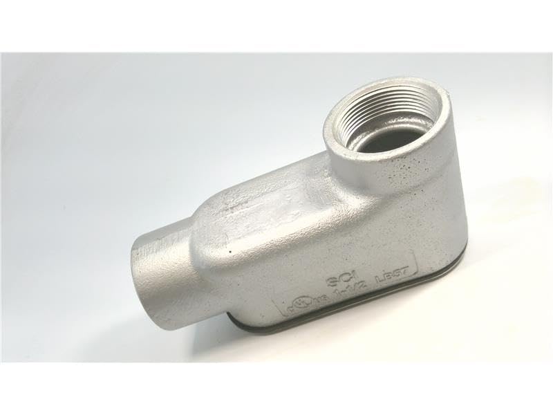 KILLARK LB57 RIGID IRON CONDUIT BODY OVAL, GRAY, LB BODY, 26 CC CAPACITY, FORM 7, 1-1/2