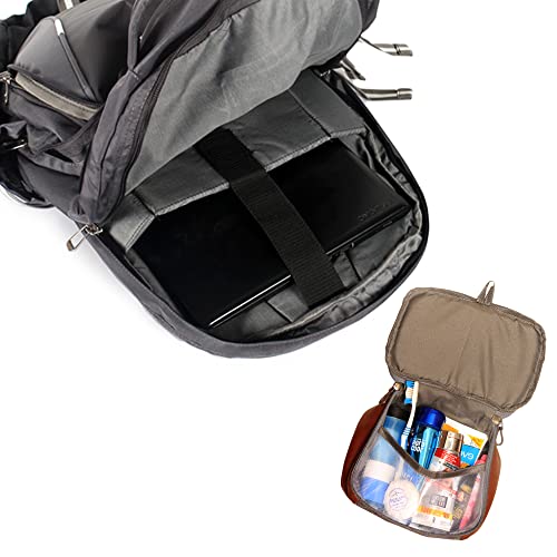Image of THE CLOWNFISH Evander Polyester 19 Litres Unisex Travel Laptop Backpack for 15.6 inch Laptops (Grey)