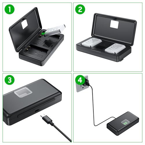image for SEVKUMZ Camera Accessories for Sony Lithium Ion NP-BX1 Battery(2-Pack)