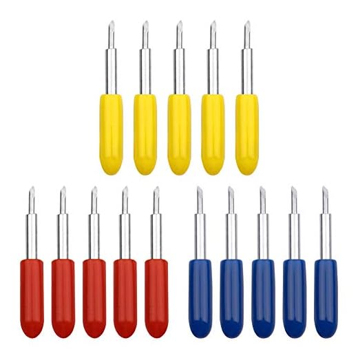 CCMART 15 Piezas de cuchillas para Cricut Explore Air 2 Máquinas de corte de vinilo 45 Grado de cuchillas de repuesto para Cricut