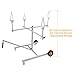 ALMULOO Universal Wheel Paint Stand Rack, Steel Adjustable Painting Tool with Locking Casters
