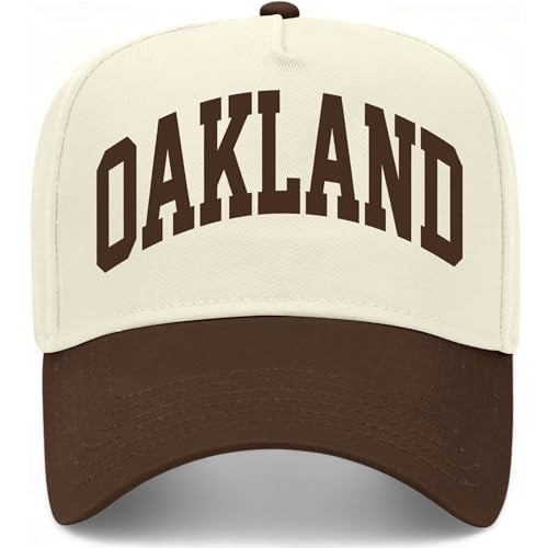 Oakland Collegiate Hat (US, Alpha, One Size, Brown/Natural)