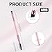 6 Pieces Dual-Ended Brow Brush, Eyebrow Brush, Angled Eye Brow and Spoolie Brushes, Shaping and Filling Eyebrows, Eyebrow Spoolie Brushes for Precise Brushing