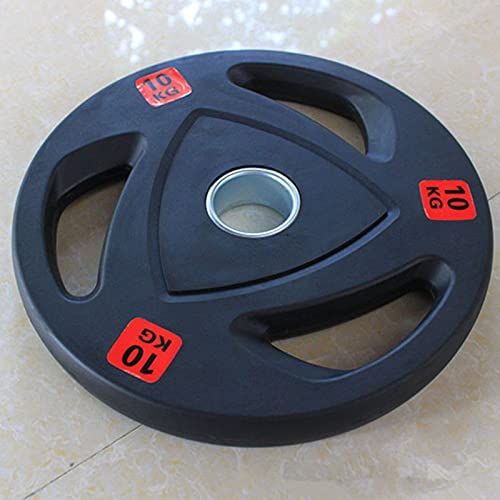 2 "Placas de peso olímpico, 3 orificios de 3 orificios de 50 mm Diámetro de la mano Placas de barra de goma, placas de hierro fundido Inicio Equipo de gimnasio, for levantamiento de pesas