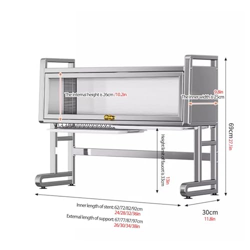 Égouttoir à vaisselle en acier inoxydable gain de place pour cuisine - 3