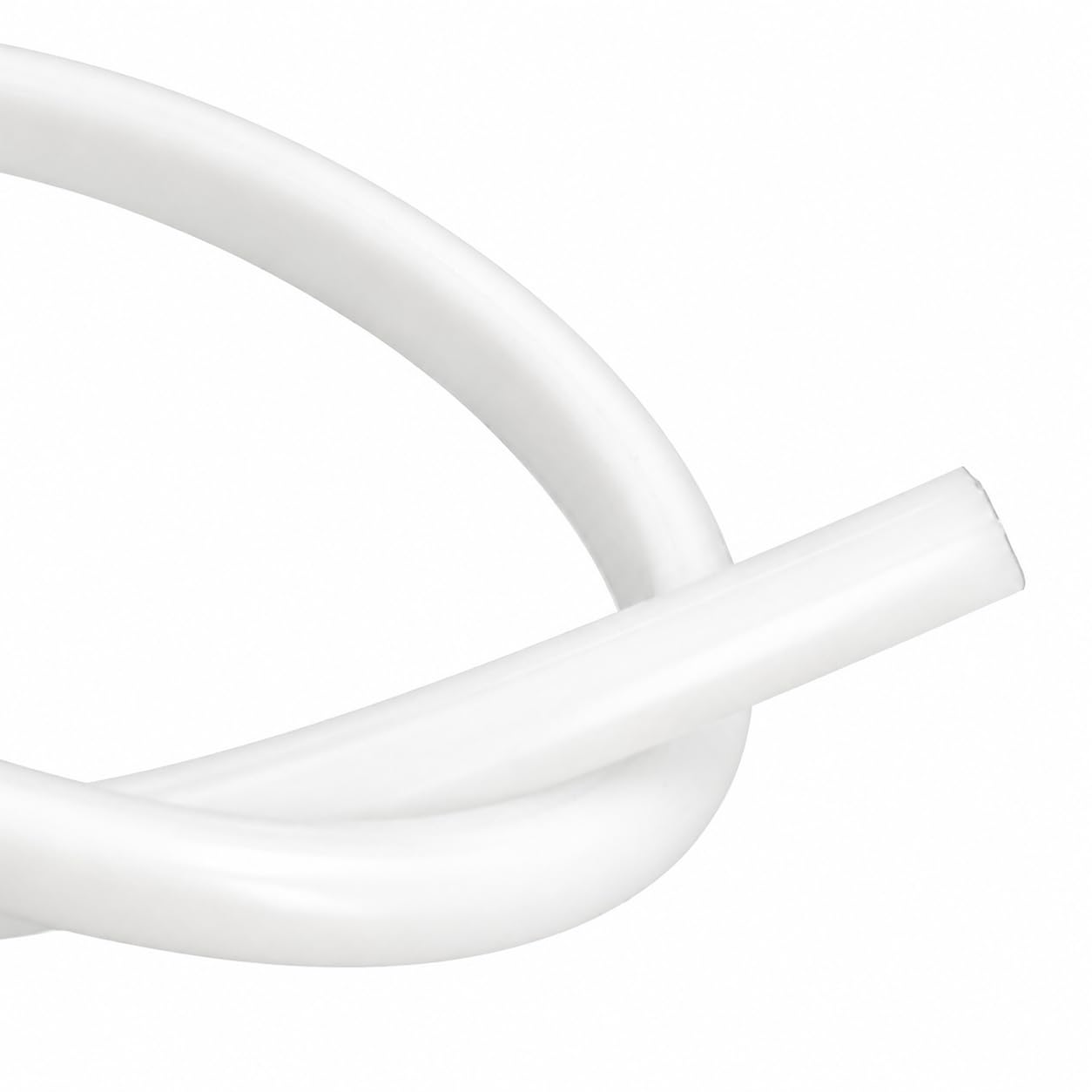 JANDEI - Profilo Flessibile in Silicone 5 Metri per Striscia LED con PCB fino a 10 mm di Larghezza. Emissione di Luce 270°, Formato Semicircolare 15 mm x 13 mm. Adatto per Esterni, Colore Bianco