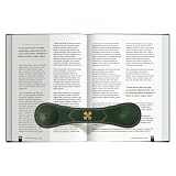 Book Weight Holder Wooden Thumb Book Page Open Weighted Bookmark Corner Reading Accessories Office Desk Decor Executive Gift for Writer Reader(Bookmark Page Holder-Green)