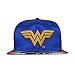 DC Comics Wonder Woman Satin Snapback Baseball Hat Blue
