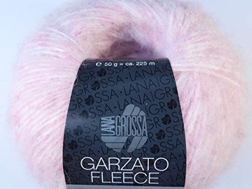 Preisvergleich Produktbild Lana Grossa Garzato Fleece 033 Rosa / Weiß 50g