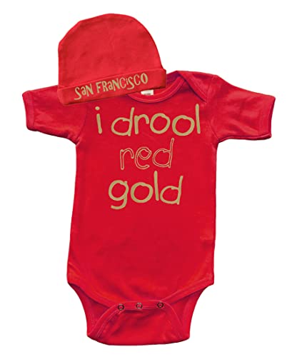 Image of PandoraTees Short Sleeve Baby Bodysuit and Cap Set - San Francisco