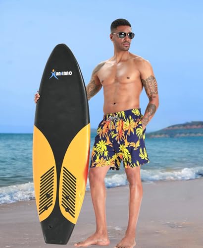 Image of APTRO Men's Swim Trunks with Compression Liner 5 Inch Bathing Suit Beach Swimsuits