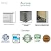 Evolur Aurora Dresser for Bedroom, Baby Dresser Organizer with 7 Spacious Drawers, Nursery Dresser with Crystal Knobs, and Queen Anne Style Feet