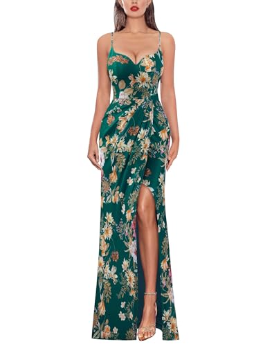 VFSHOW Womens Sexy Spaghetti Strap Formal Prom Evening Gala Long Maxi Dress