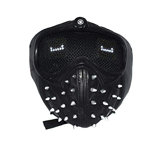 Watch Dogs Mask Wrench Led 25 Expression Changeable Ghost Marcus Cosplay Prop Resin (Led) #TOP2