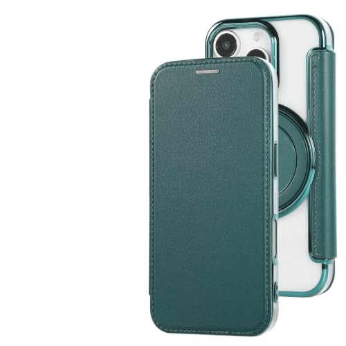 �ySUYYPW�z�K�p iPhone 16Plus �P�[�X �蒠�^ MagSafe�Ή� �J�[�h���[ 360°��]�X�^���h �c�����Ή�(�O���[��) | ���� �w�� �N���A ���΂ݖh�~ �}�O�Z�[�t �J�o�[ �y�� RFID�u���b�L���O ������PU���U�[+TPU ��
